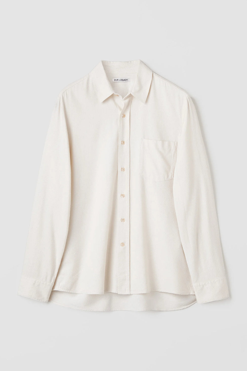 OUR LEGACY Classic Shirt White Silk