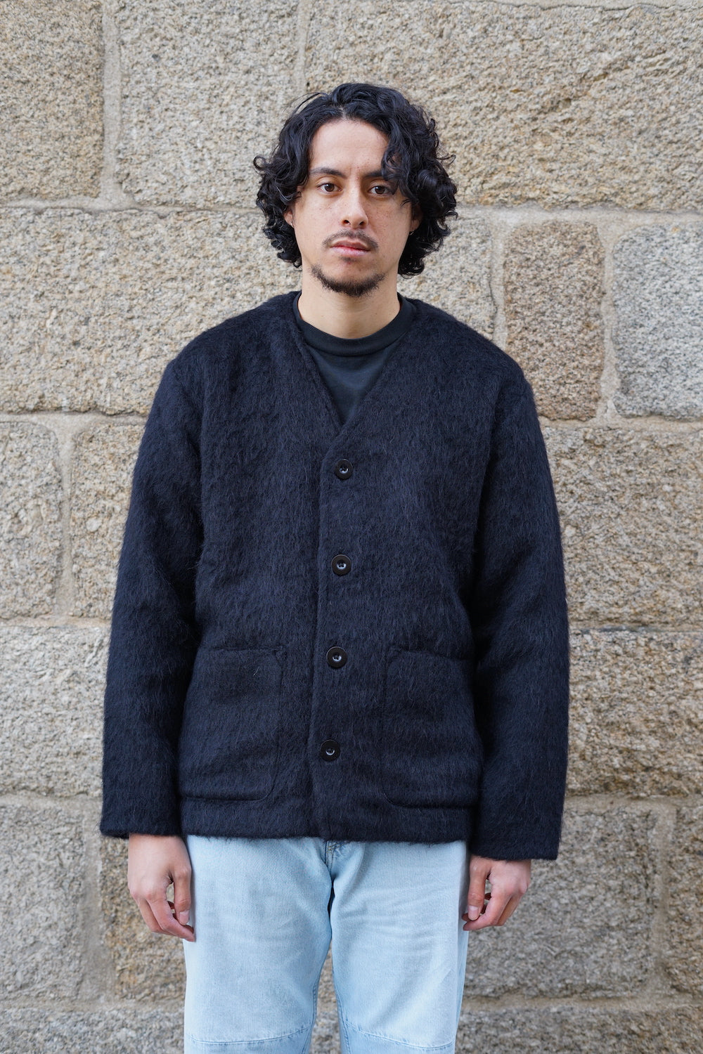 OUR LEGACY Mohair cardigan black