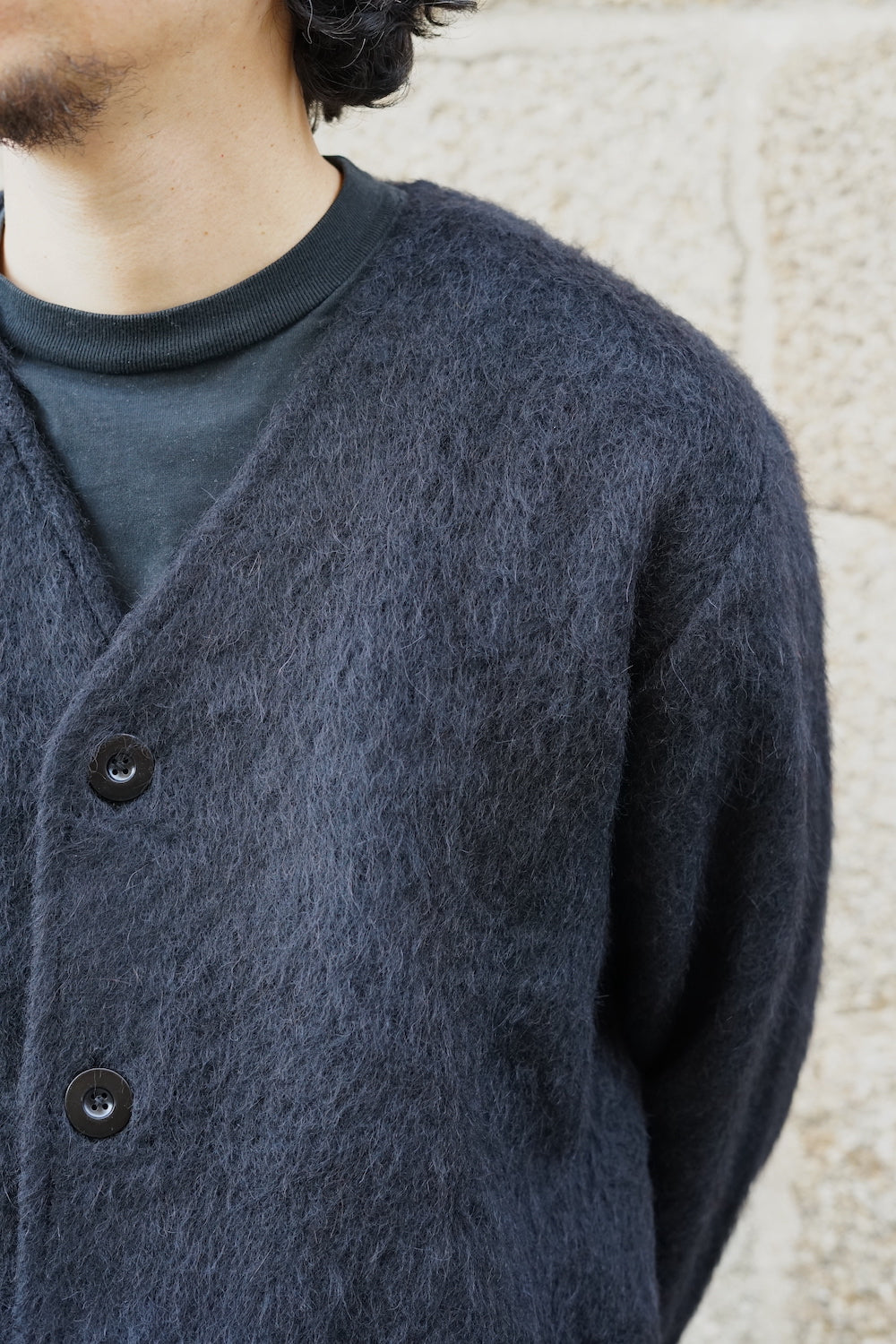 OUR LEGACY Mohair cardigan black