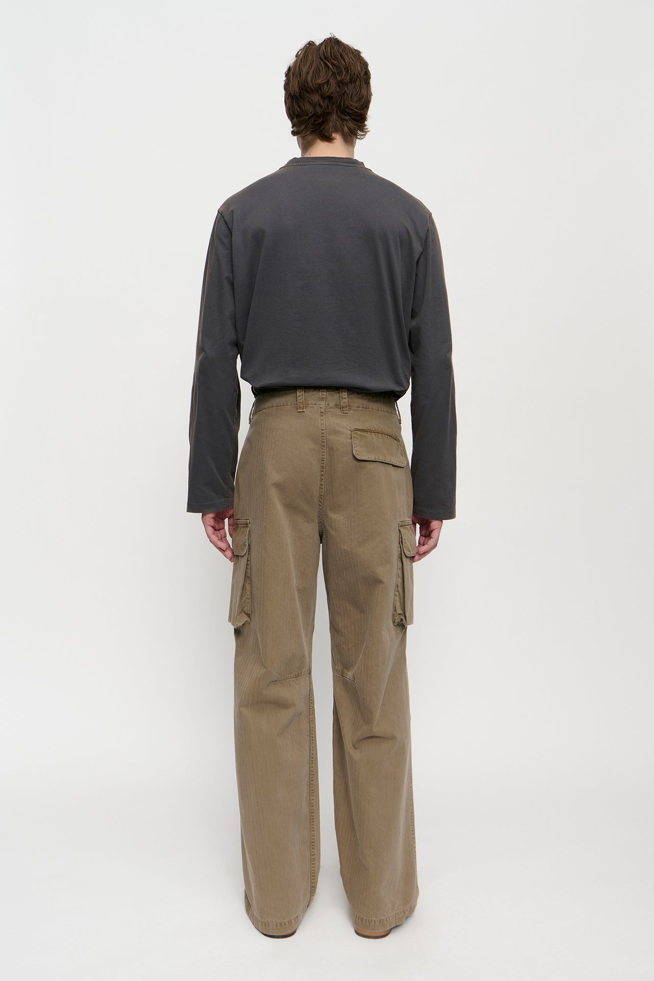 Our Legacy MOUNT CARGO Uniform Olive Herringbone