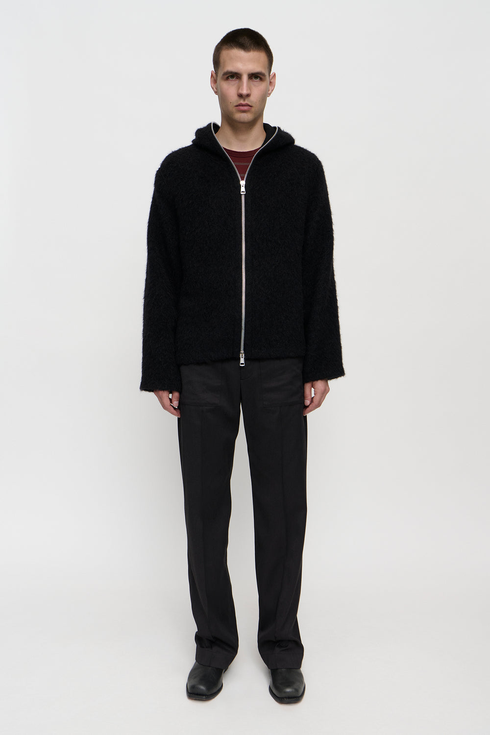 OUR LEGACY FULL ZIP HOOD Black