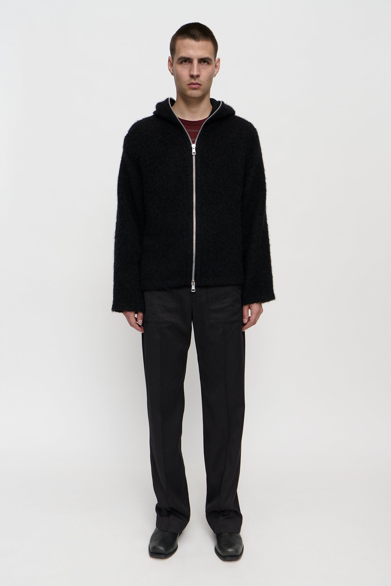 OUR LEGACY FULL ZIP HOOD Black