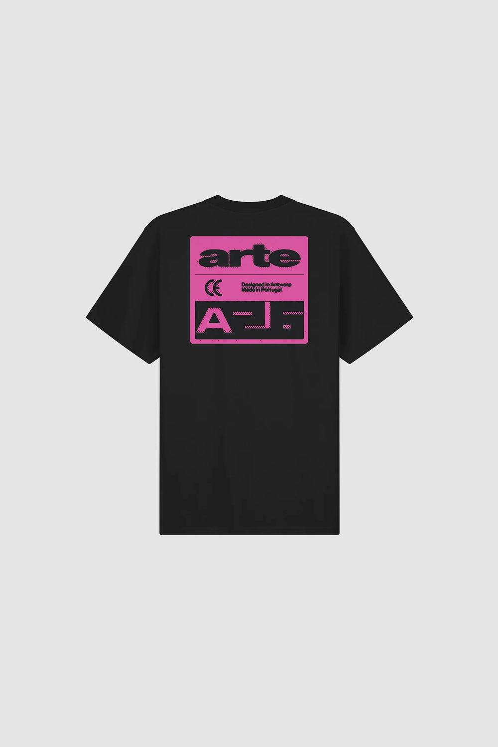 Arte Pink Serial T-shirt Black