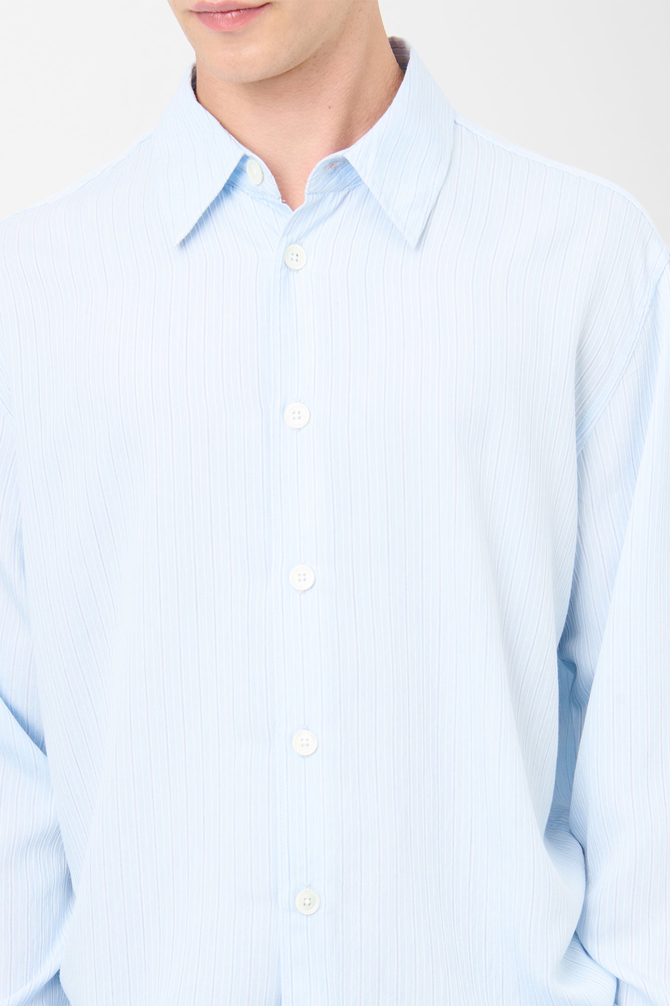 OUR LEGACY BEYOND SHIRT Suave Stripe Holiday Viscose