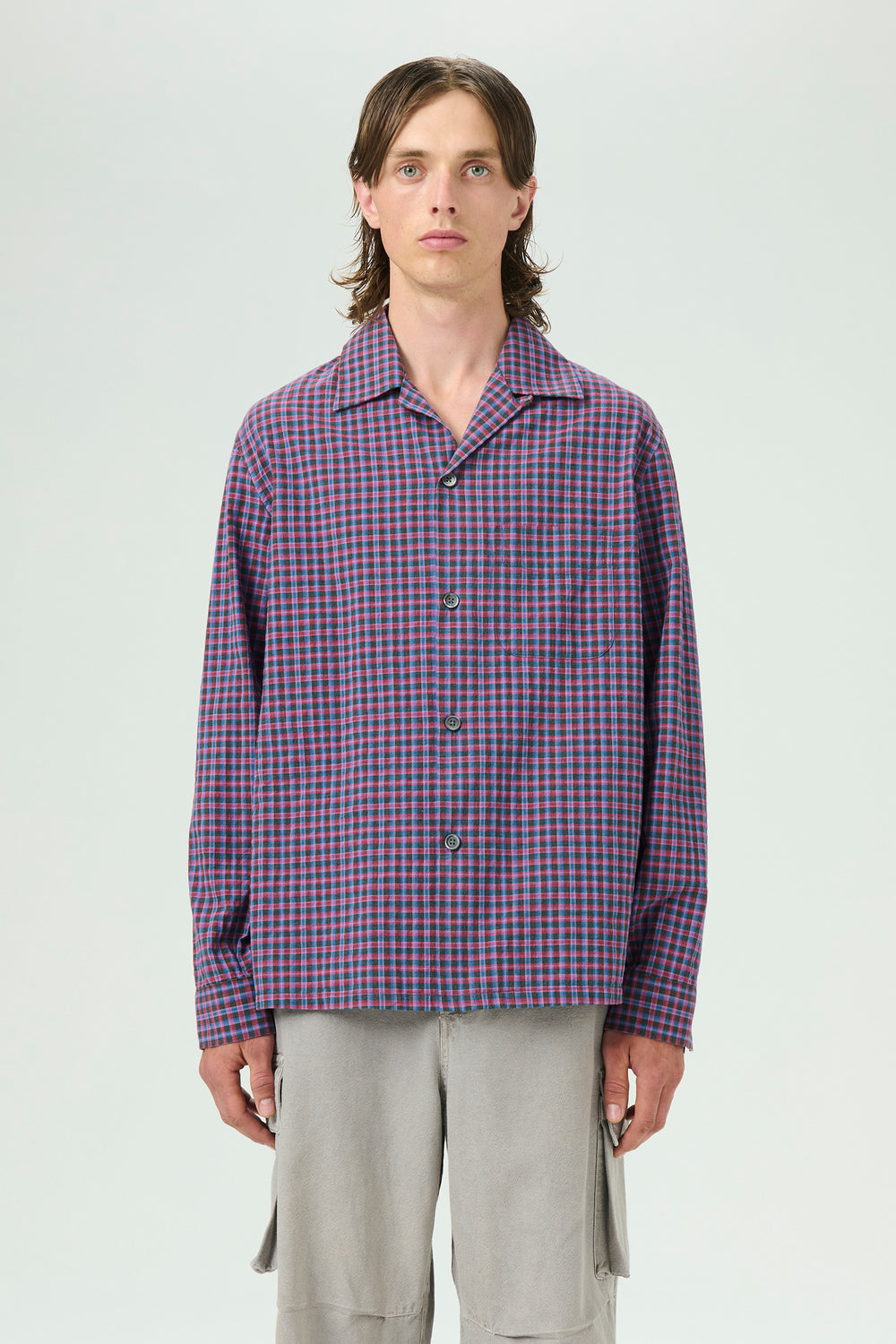 OUR LEGACY HEUSEN SHIRT, Venice Check Almost Seersucker