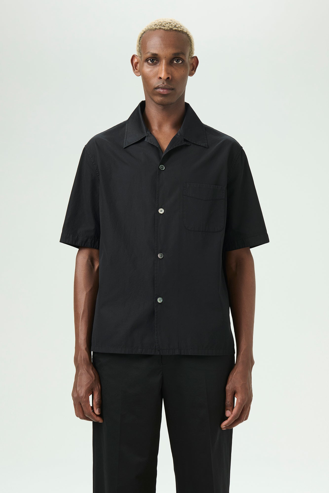 OUR LEGACY HEUSEN SHORTSLEEVE BLACK