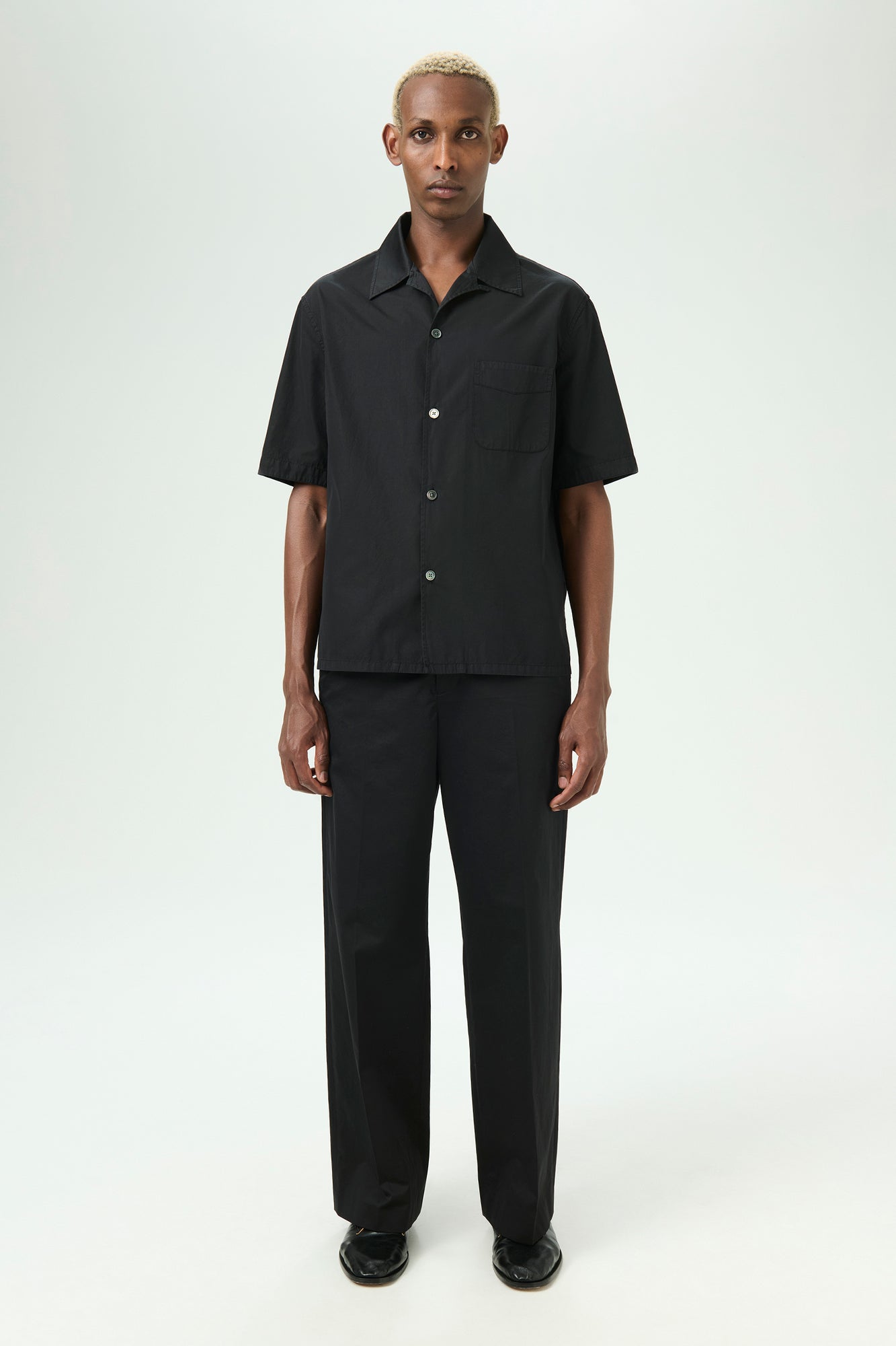 OUR LEGACY HEUSEN SHORTSLEEVE BLACK