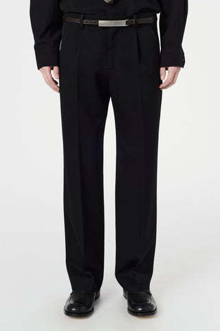 OUR LEGACY SLACKS Coarse Black Gabardine