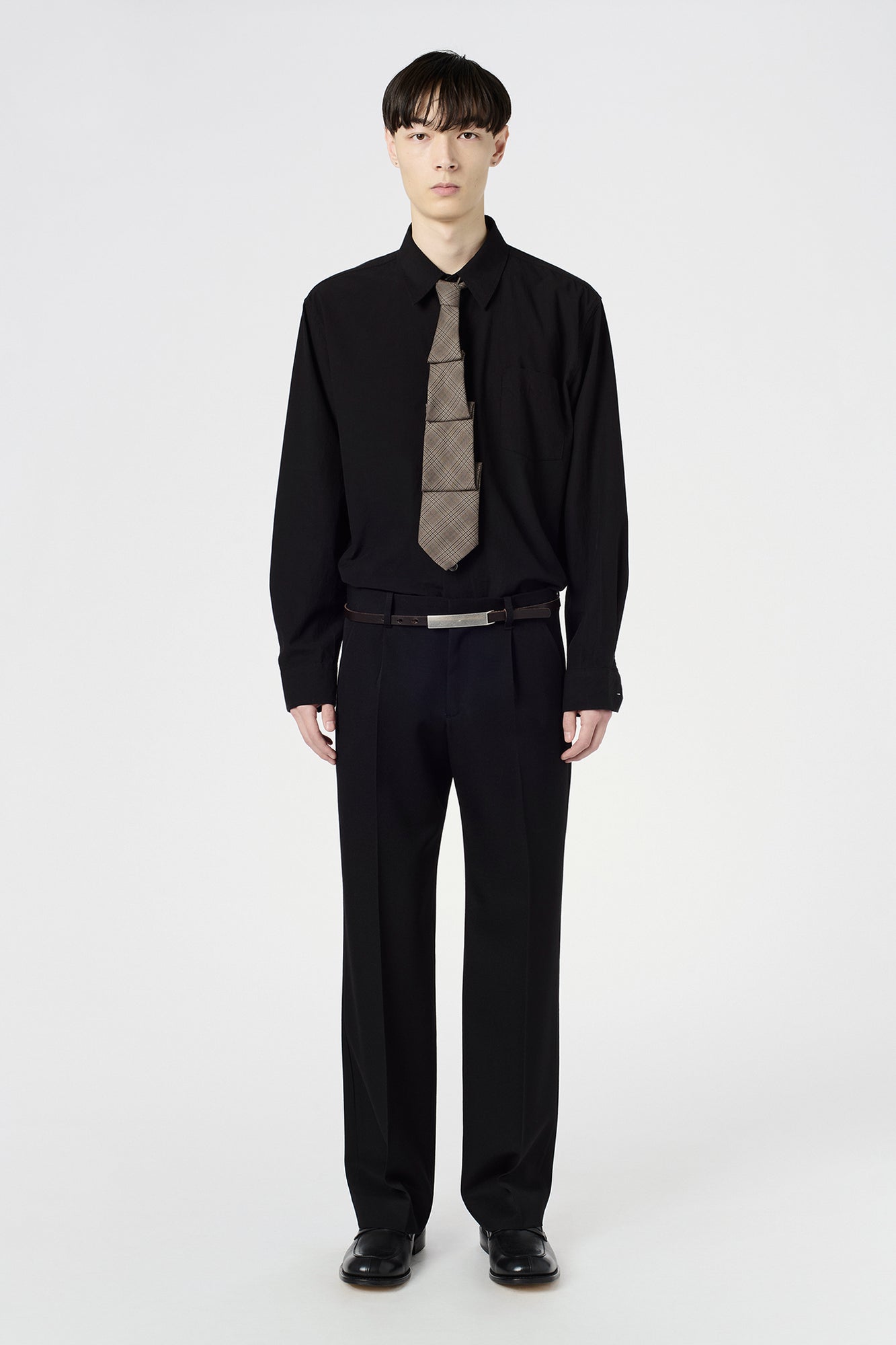 OUR LEGACY SLACKS Coarse Black Gabardine