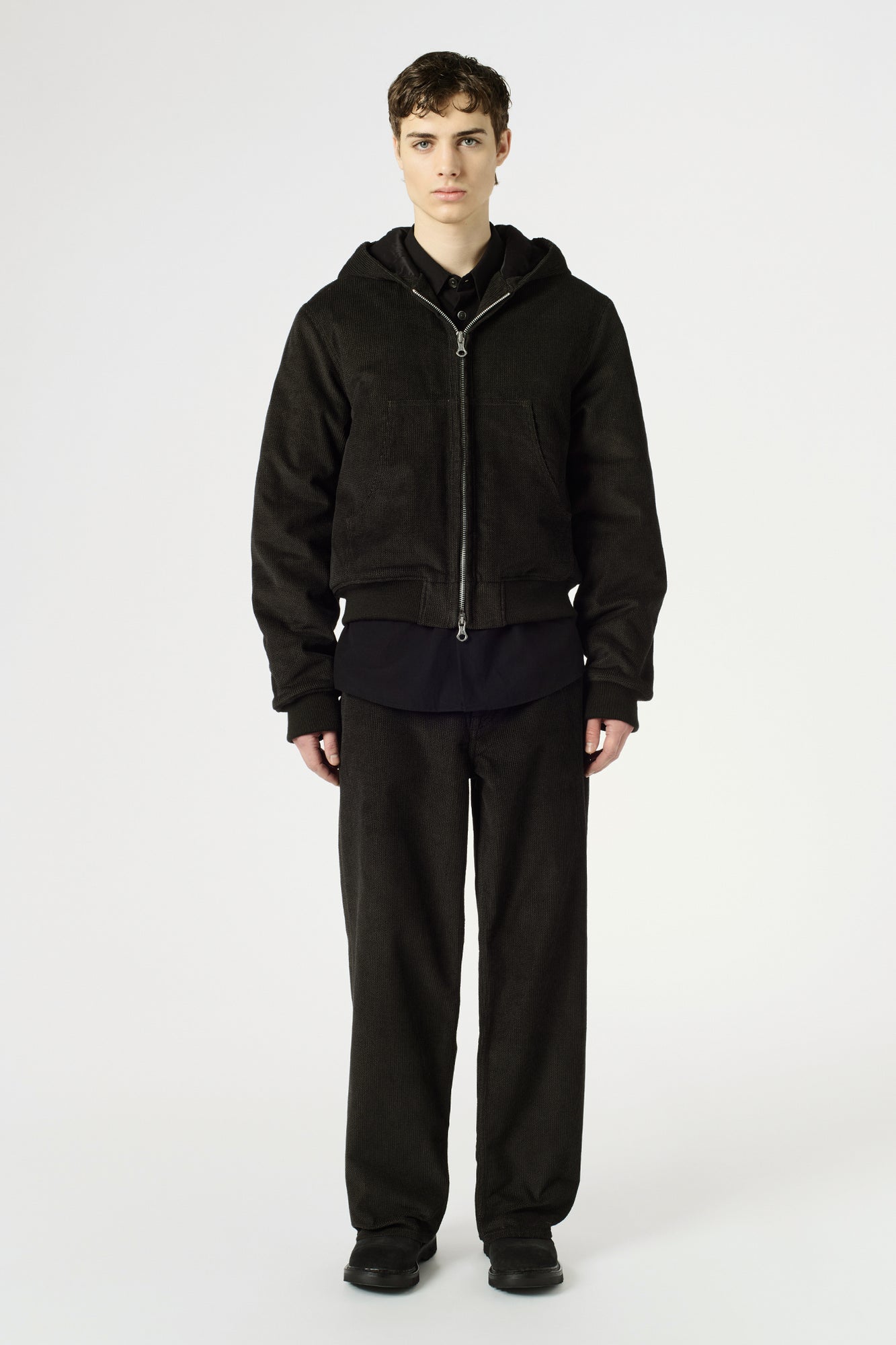 Our legacy BANK JACKET Black Coated Wash