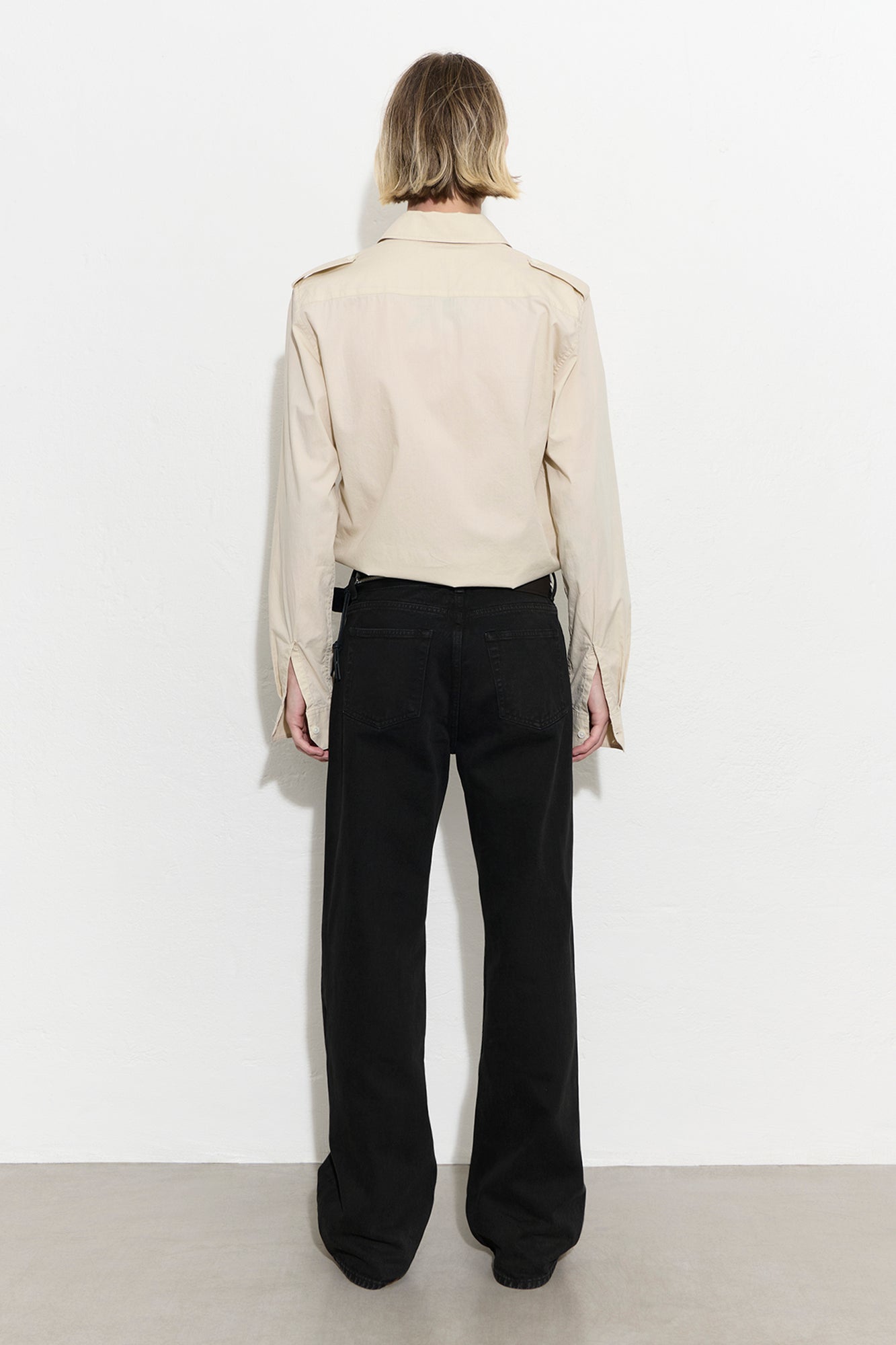 OUR LEGACY CARLSON CUT Overdyed Highway Black