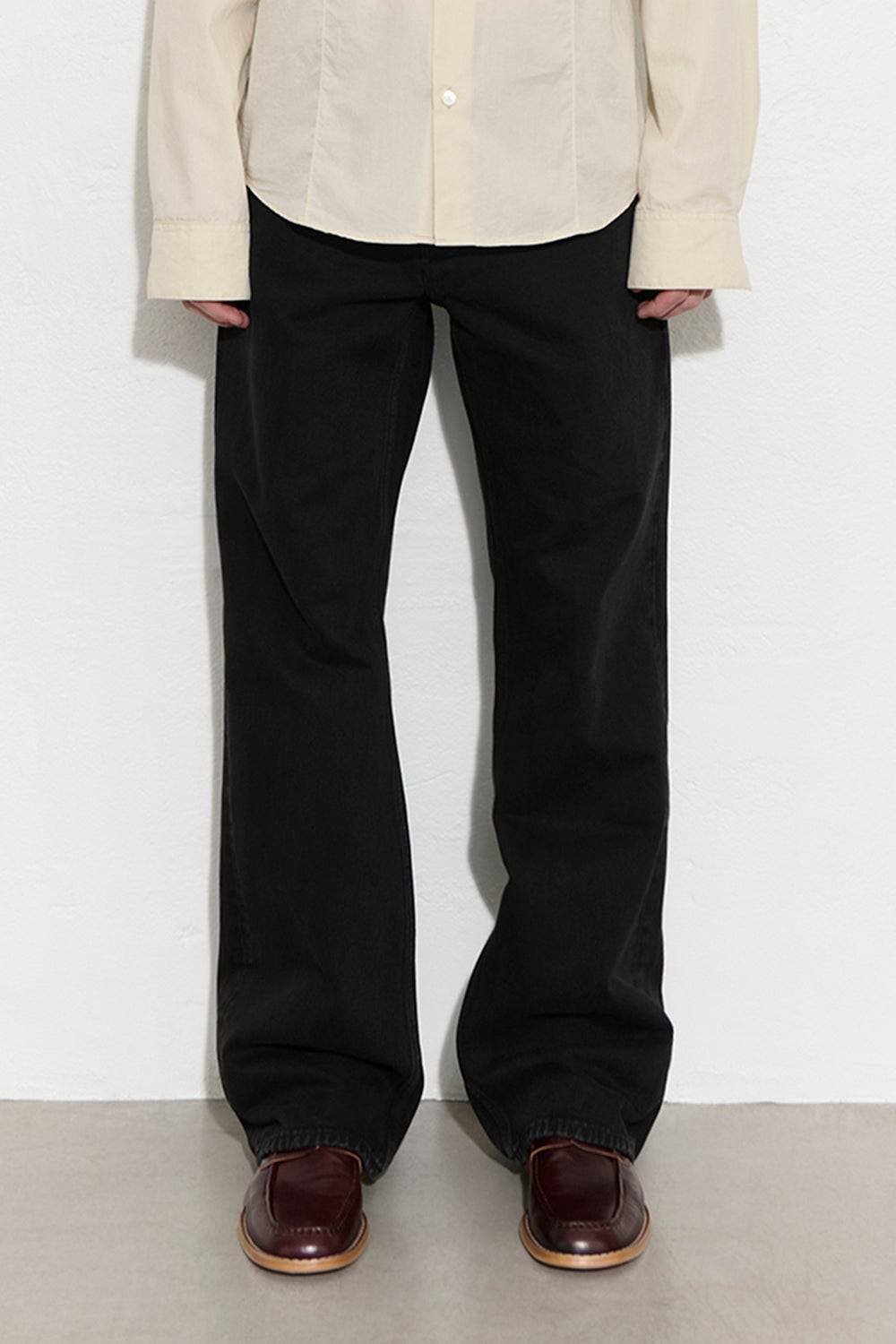 OUR LEGACY CARLSON CUT Overdyed Highway Black