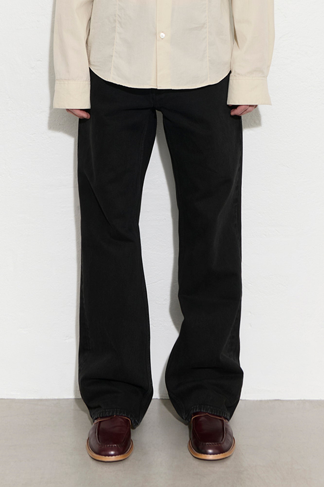 OUR LEGACY CARLSON CUT Overdyed Highway Black