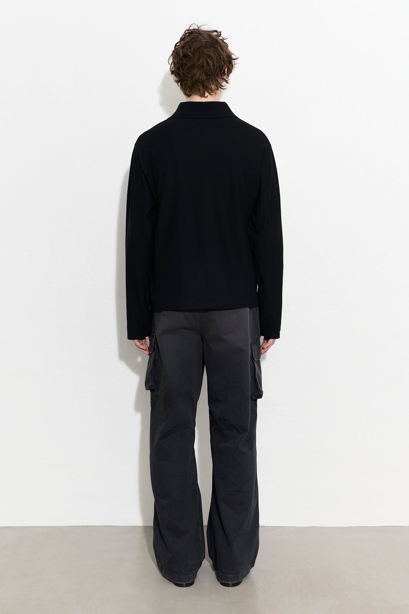 OUR LEGACY RUGBY LONGSLEEVE Black High Twist Jersey