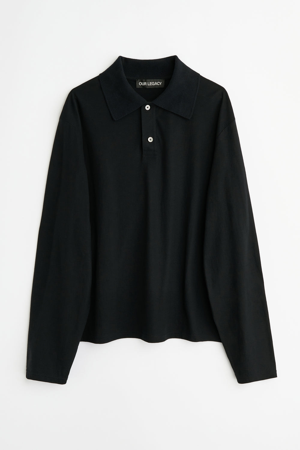 OUR LEGACY RUGBY LONGSLEEVE Black High Twist Jersey