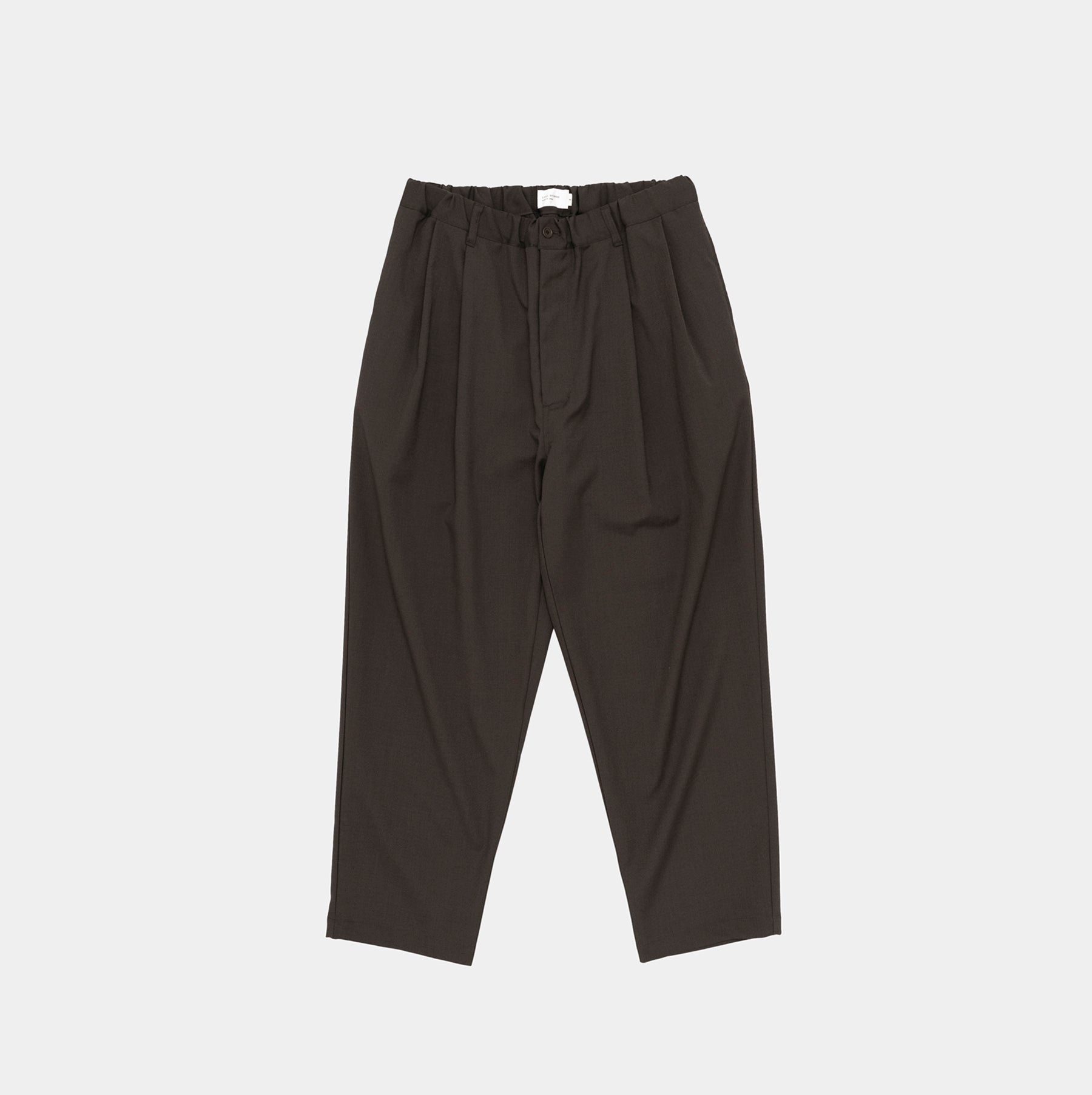 Still by Hand Relaxed 2 tuck Pant Brown