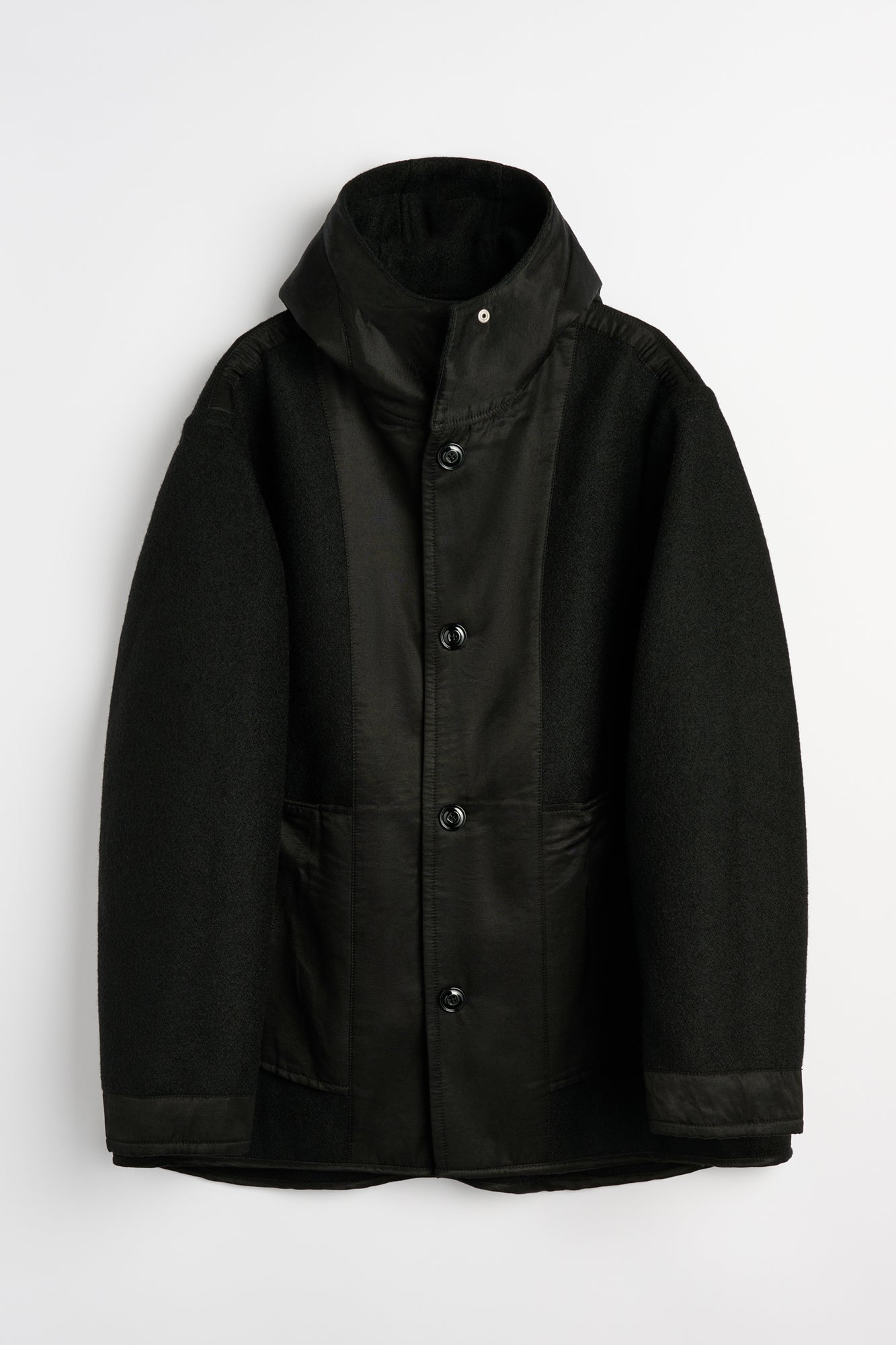 OUR LEGACY LINER JACKET Black Stamped Wool