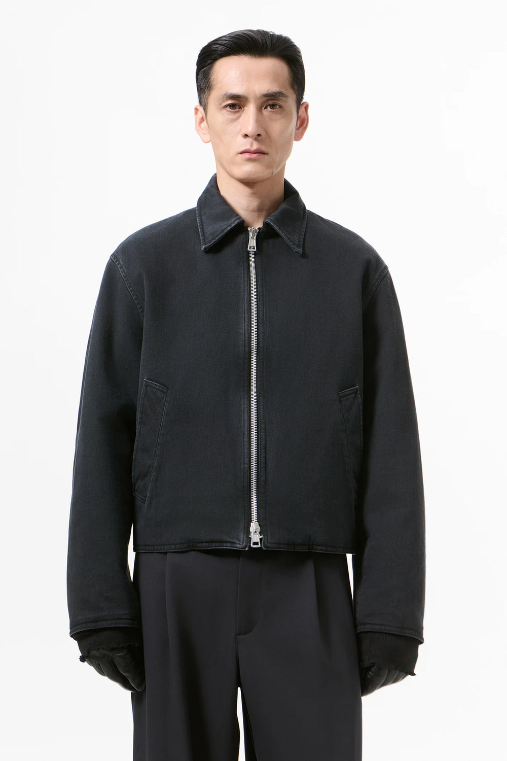 OUR LEGACY SLIGHT JACKET Enzyme Obsidian Field Sateen