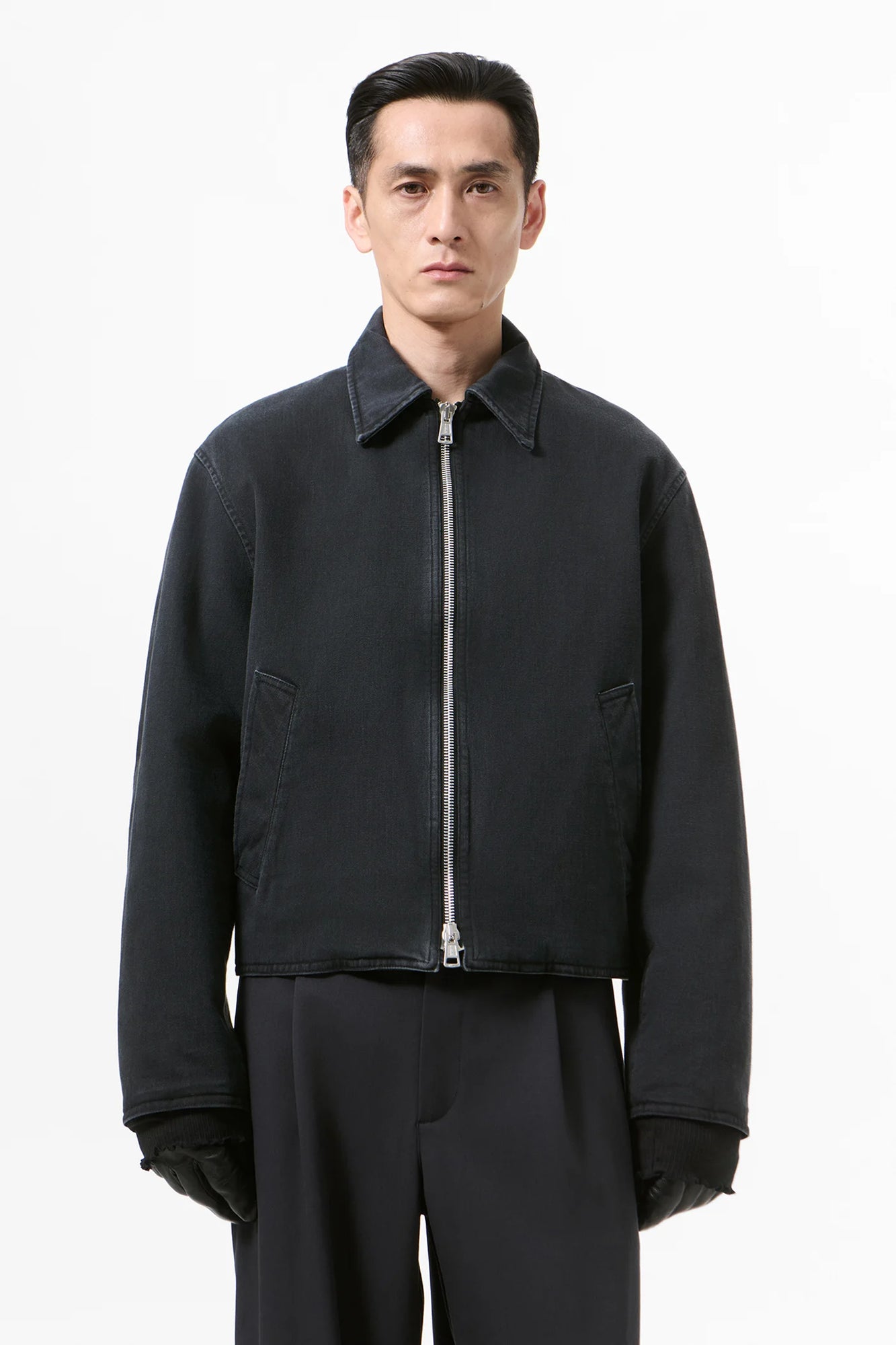 OUR LEGACY SLIGHT JACKET Enzyme Obsidian Field Sateen
