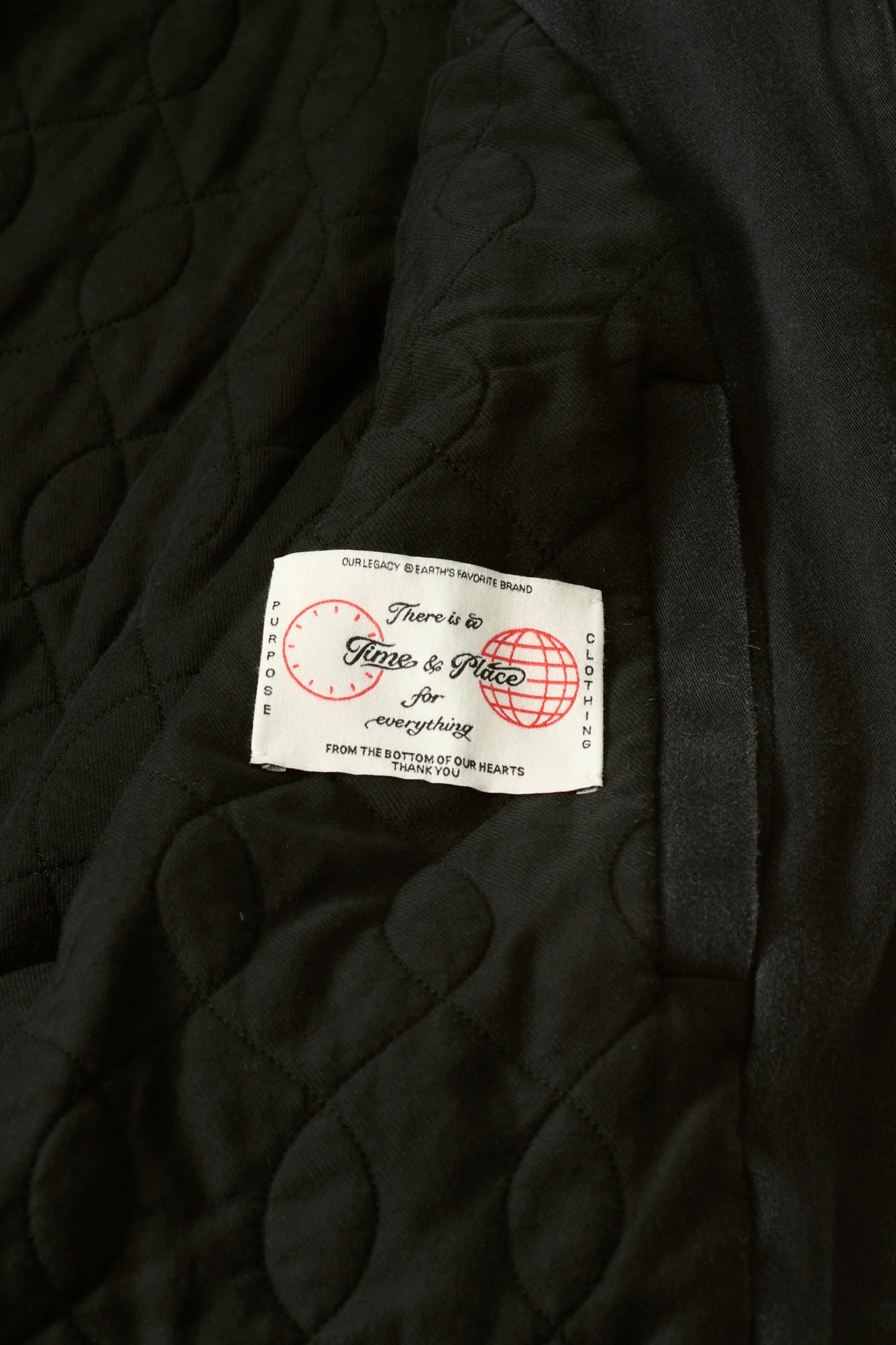 OUR LEGACY SLIGHT JACKET Enzyme Obsidian Field Sateen