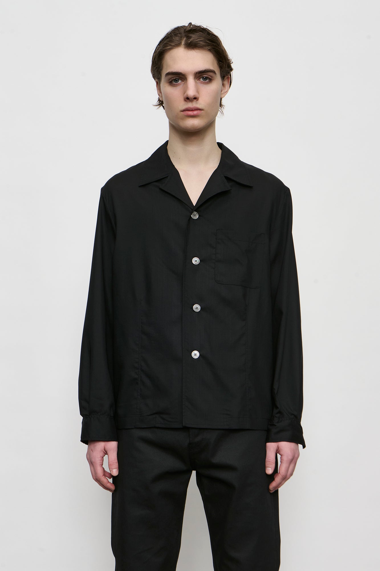 OUR LEGACY PRIAVTE SHIRT Void Black Veil Wool