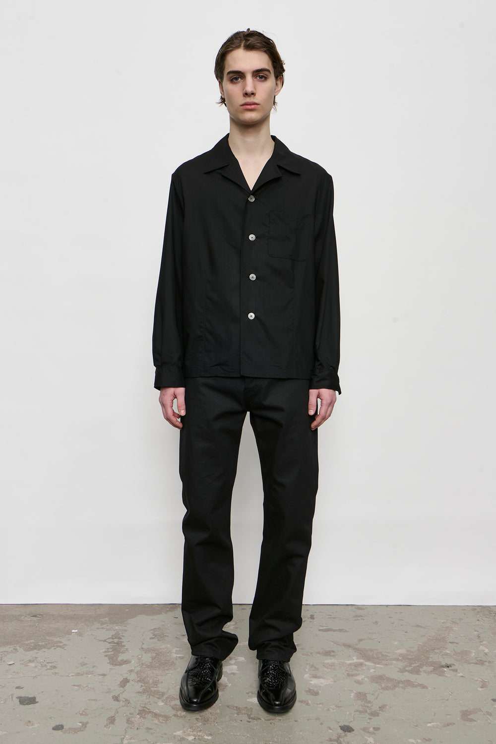 OUR LEGACY PRIAVTE SHIRT Void Black Veil Wool