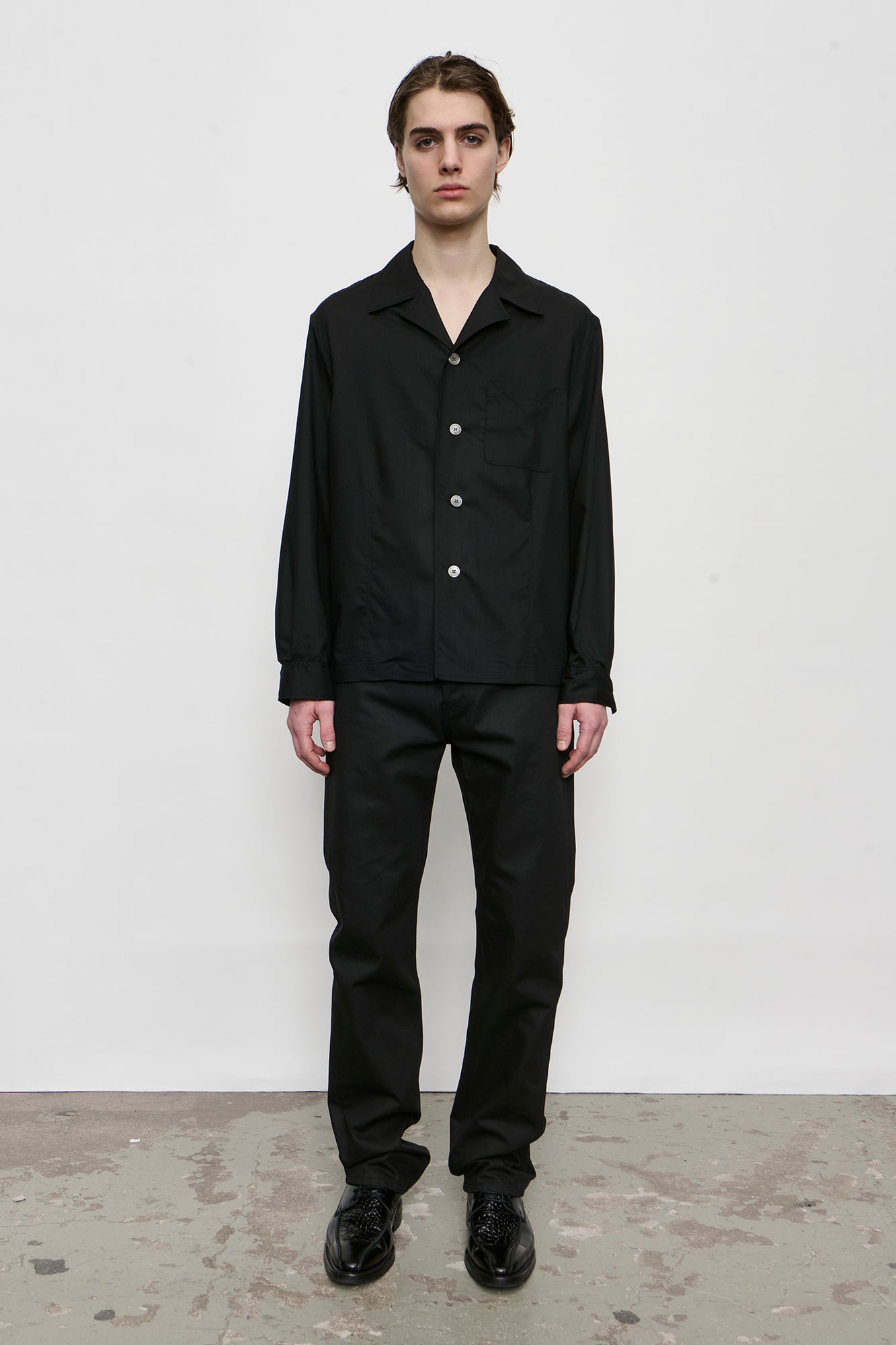 OUR LEGACY PRIAVTE SHIRT Void Black Veil Wool