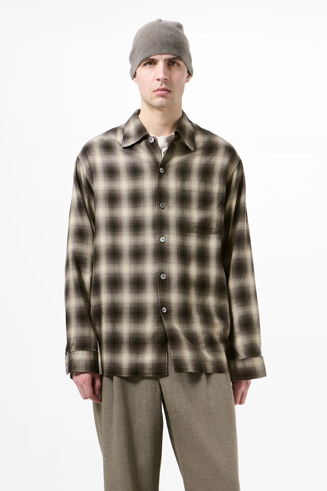 OUR LEGACY EVERY SHIRT Taos Check Saloon Tencel