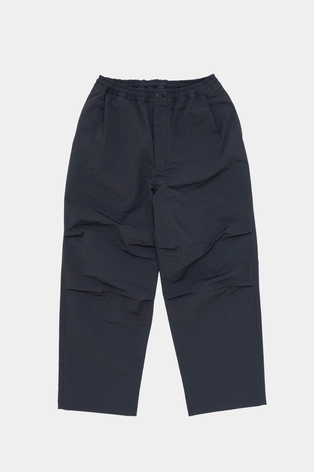 Still By Hand  Crispy knee tuck wide pants Drak Navy