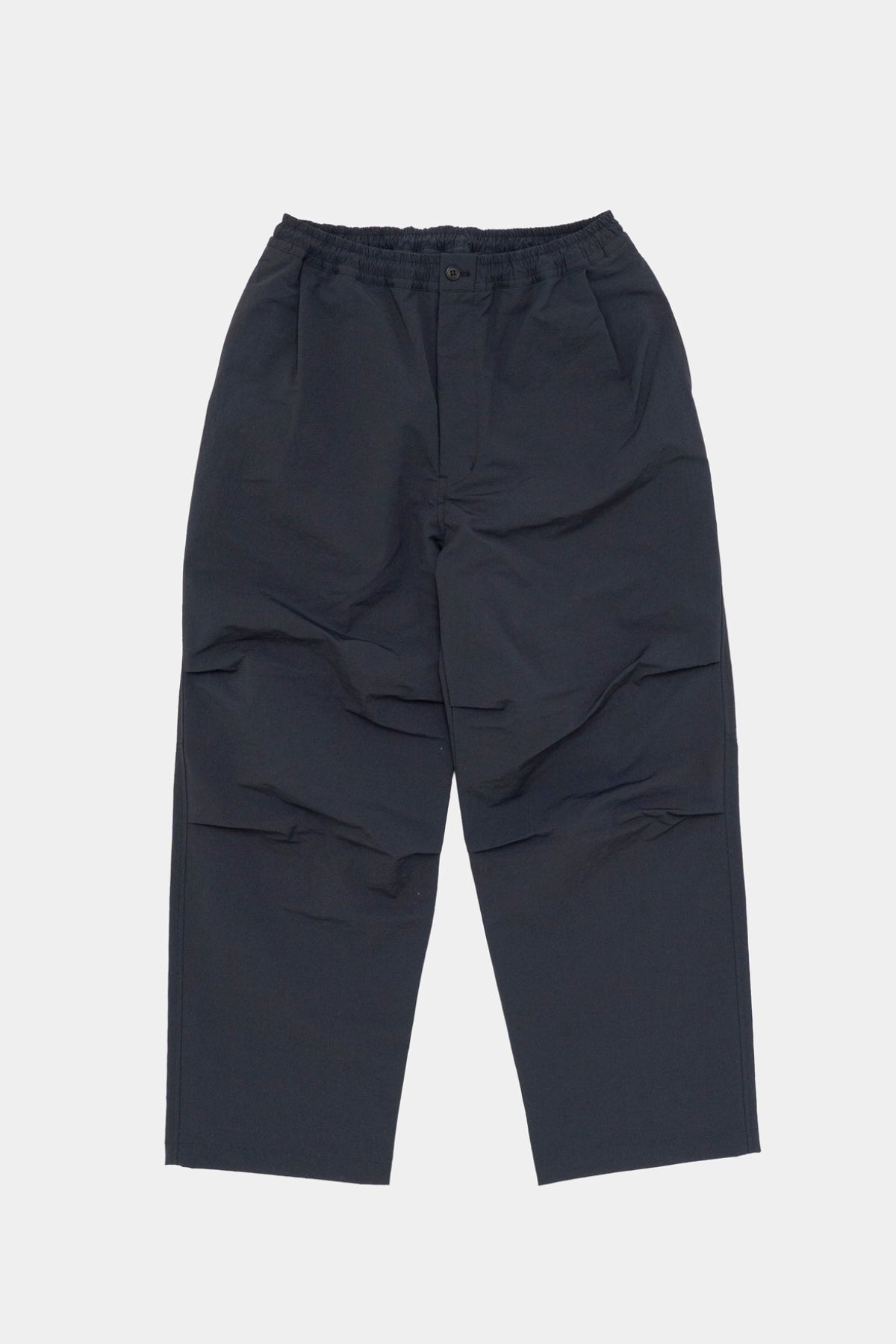 Still By Hand  Crispy knee tuck wide pants Drak Navy