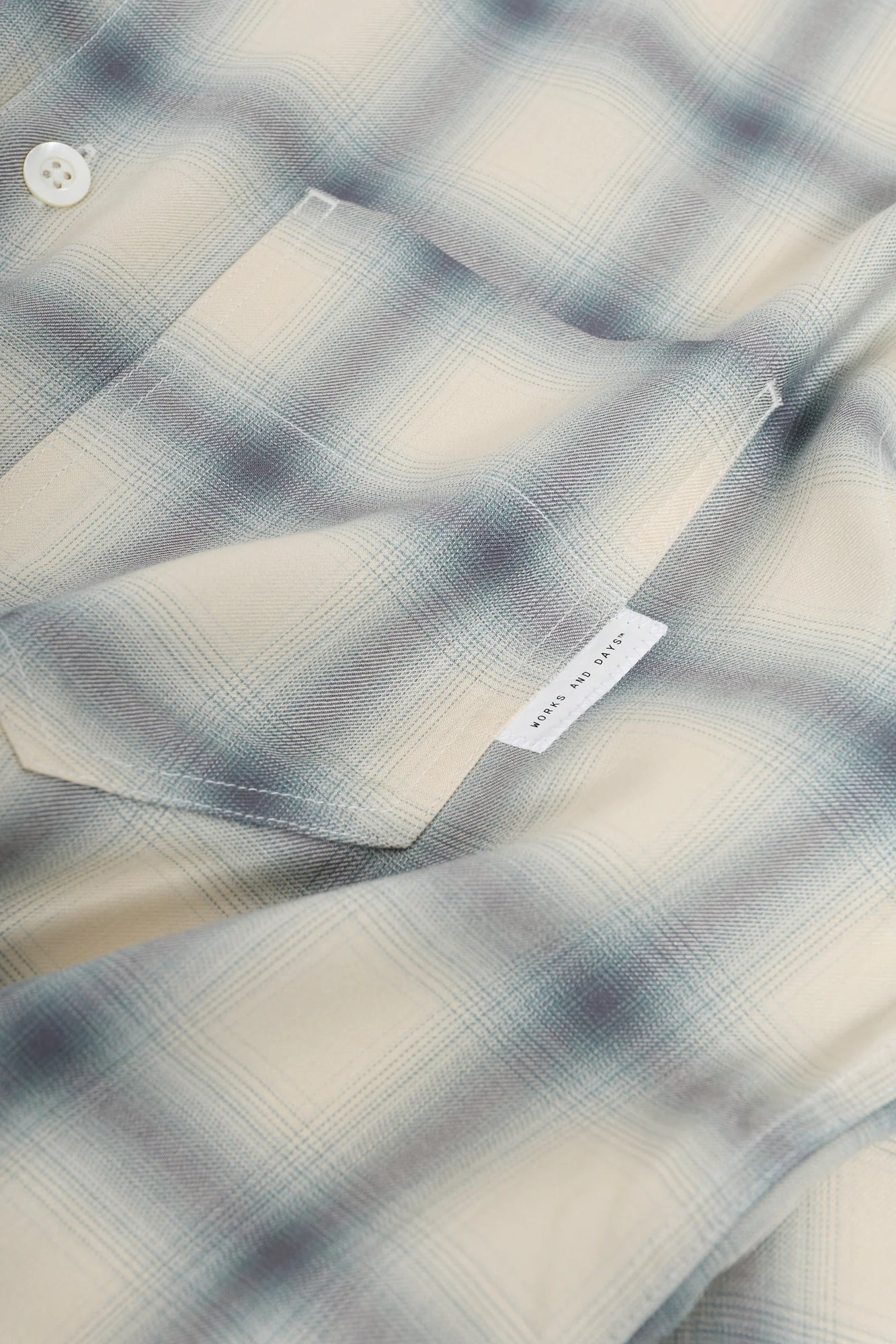 Works & Days Rayon Check Classic Shirt