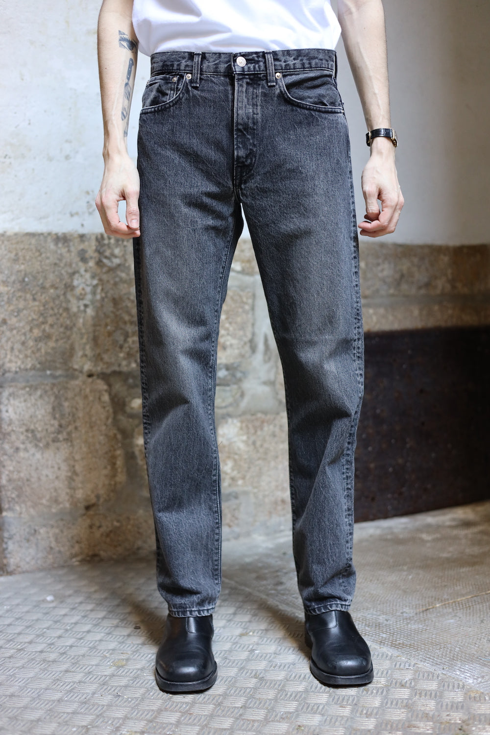 ORSLOW 107 BLACK WASH