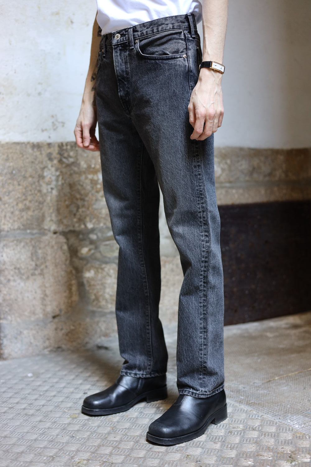 ORSLOW 107 BLACK WASH