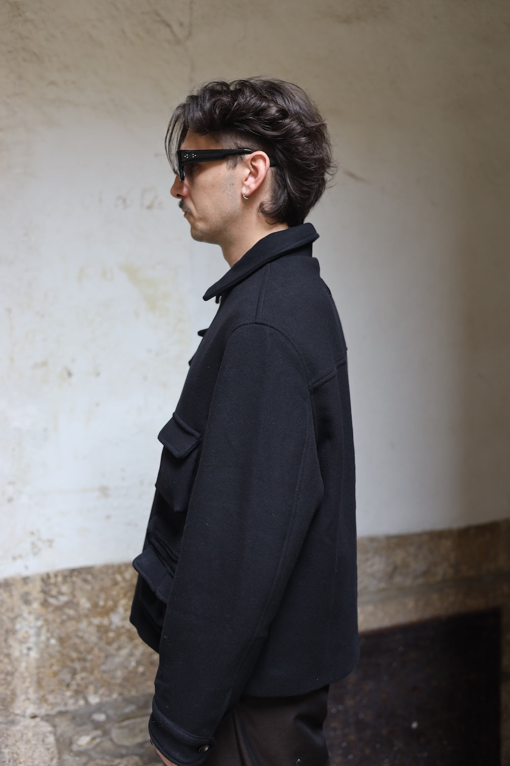 LC23 Multipocket Cloth Jacket BLACK