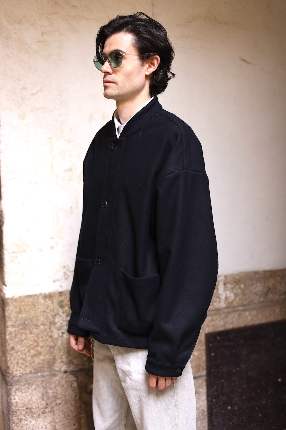 AKOG JASPAL JACKET MIDNIGHT HERRINGBONE