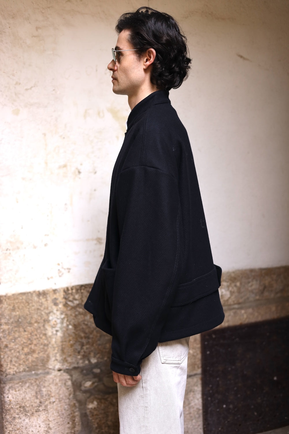 AKOG JASPAL JACKET MIDNIGHT HERRINGBONE