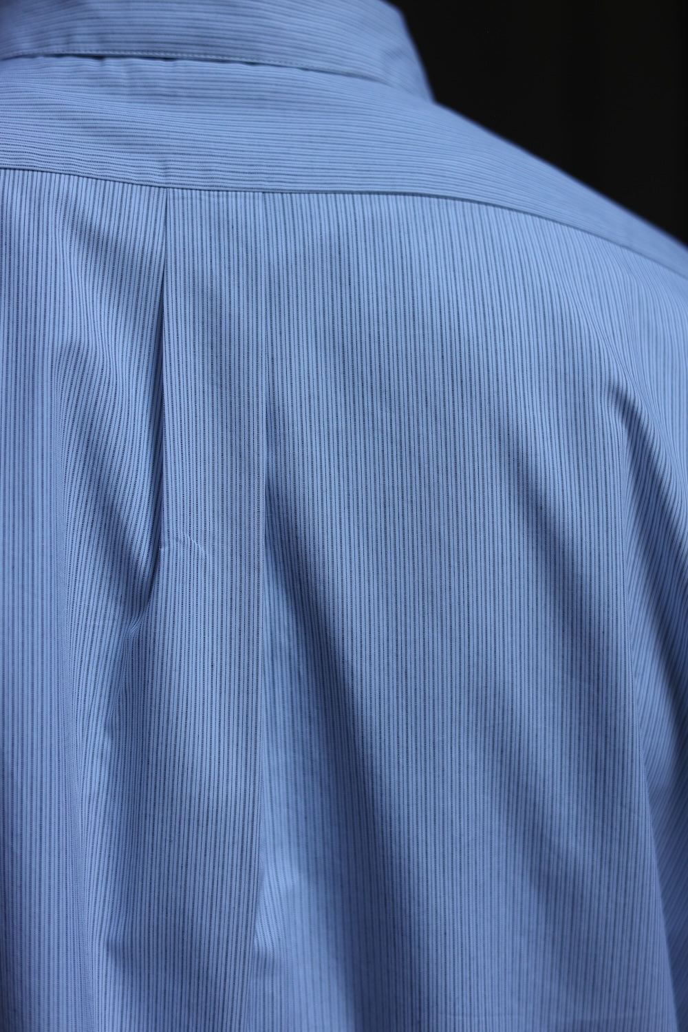 Still By Hand Regular collar shirt Grey Stripe