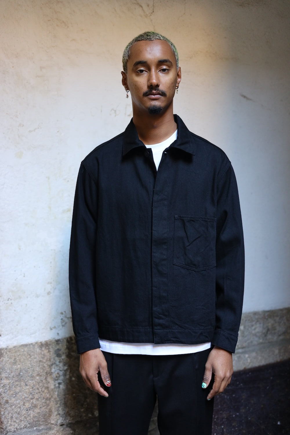 Still By Hand 12oz denim jacket Black