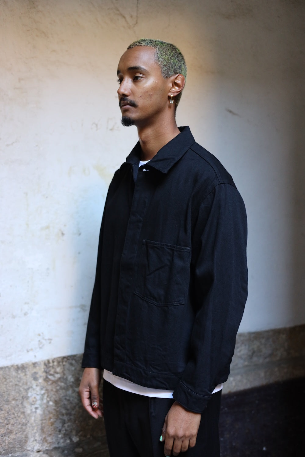 Still By Hand 12oz denim jacket Black