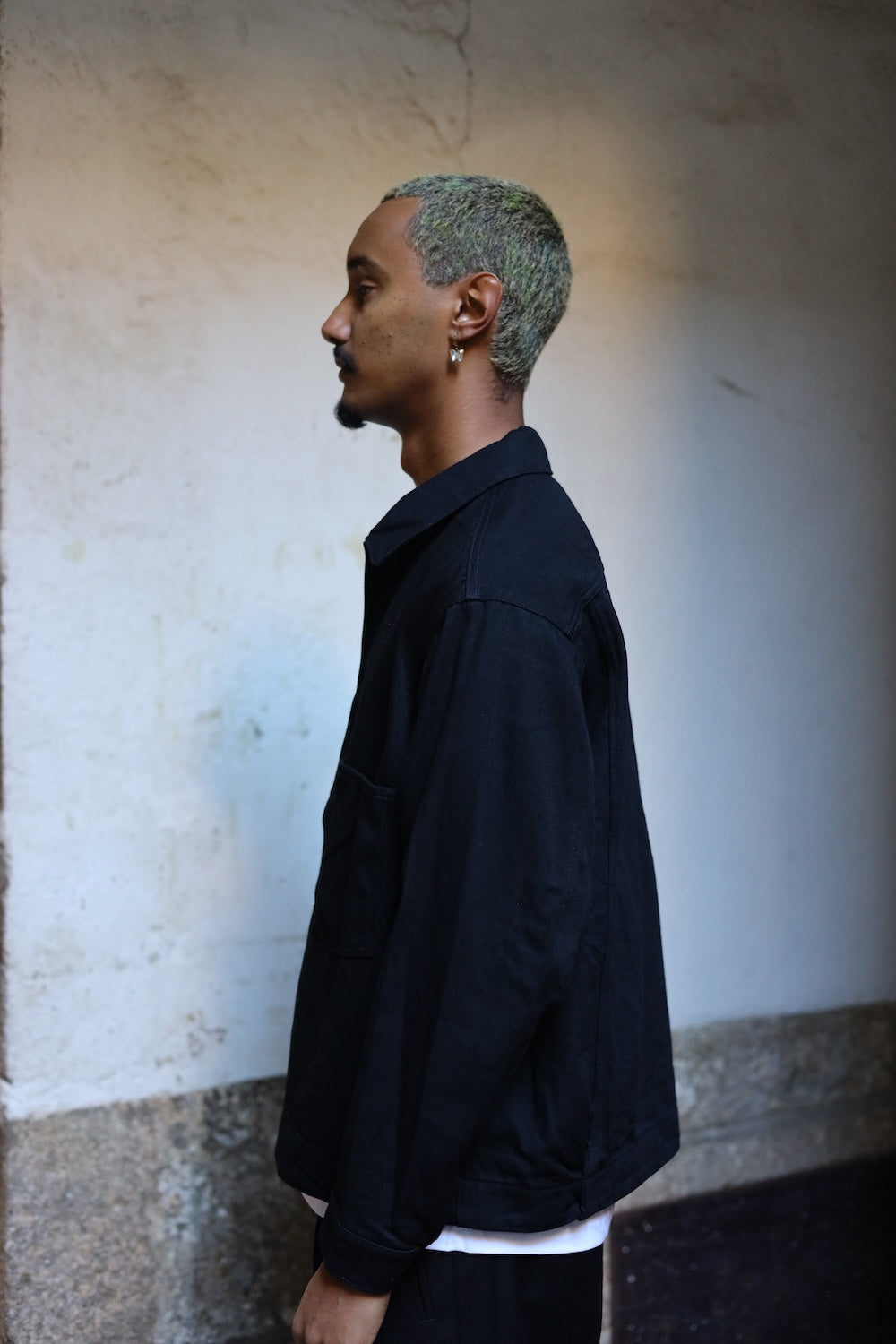 Still By Hand 12oz denim jacket Black