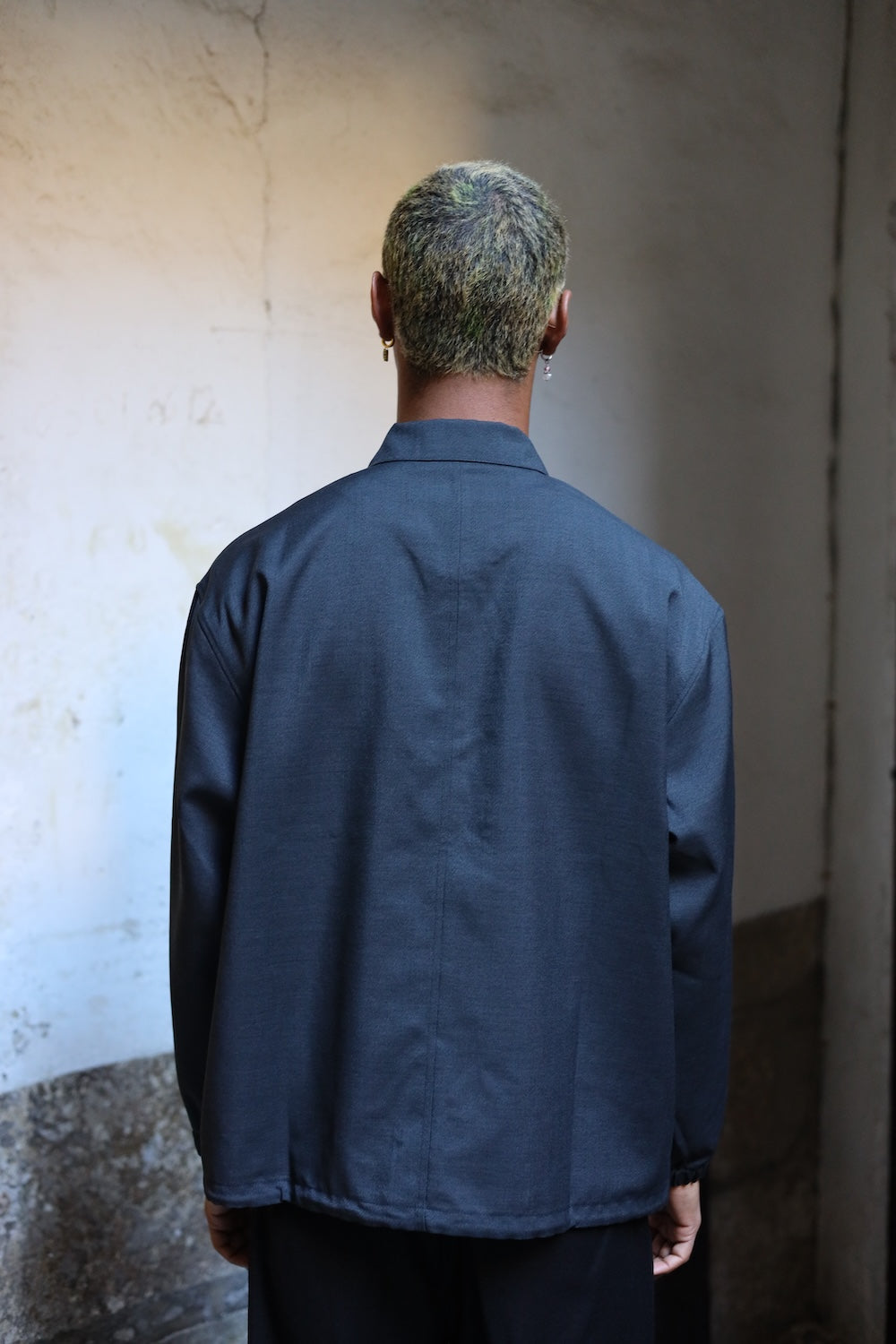 Still By Hand Double pocket shirt jacket Charcoal