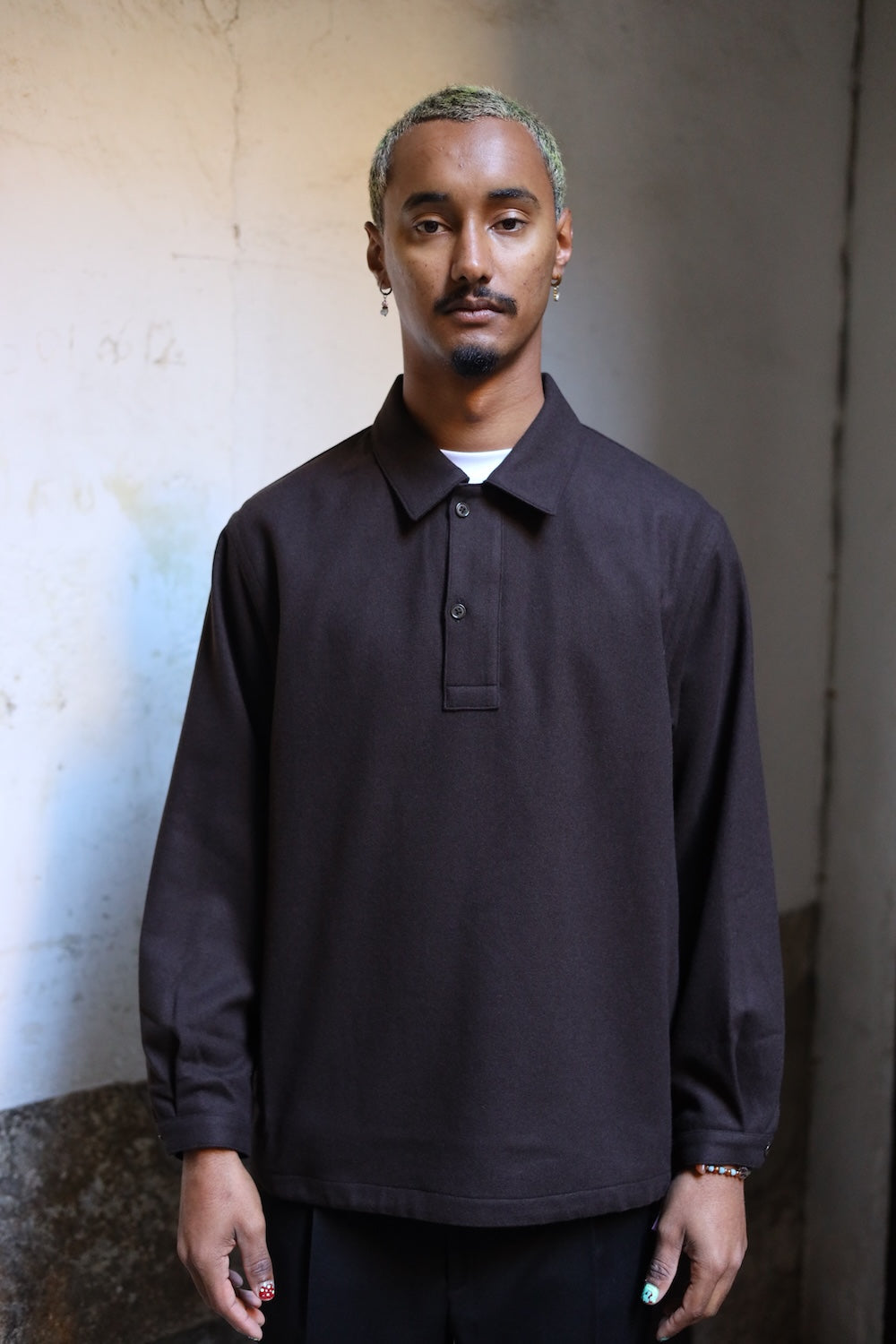 Still By Hand W/N pullover shirt Brown