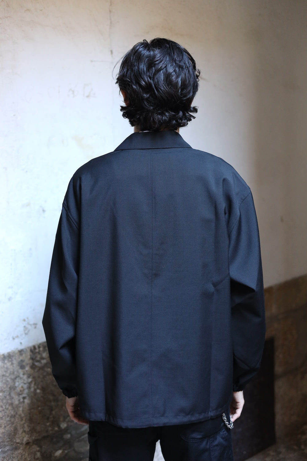 Still By Hand Double pocket shirt jacket ink black