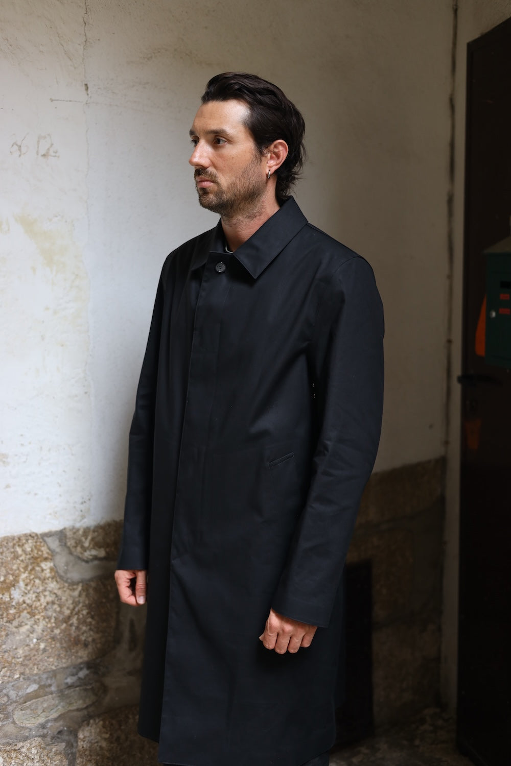 Mackintosh Dunkeld Raintec® 3/4 Length Coat Black
