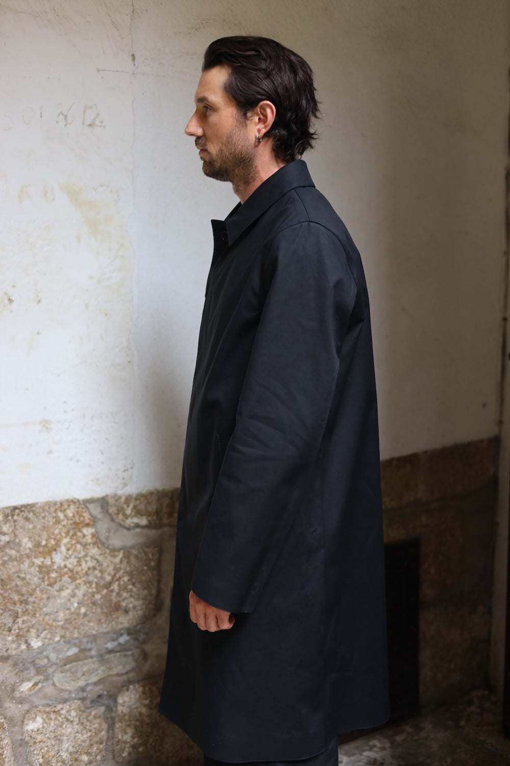 Mackintosh Dunkeld Raintec® 3/4 Length Coat Black