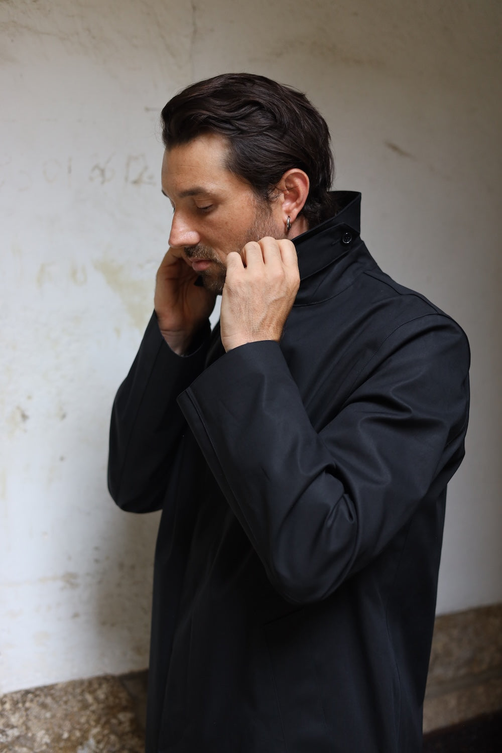 Mackintosh Dunkeld Raintec® 3/4 Length Coat Black