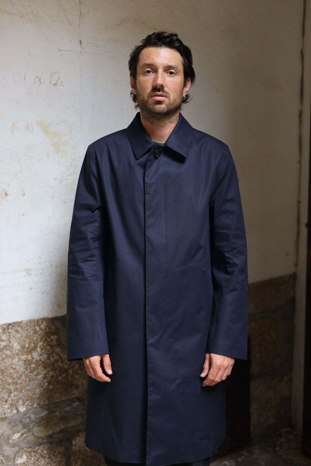 Mackintosh Dunkeld Raintec® 3/4 Length Coat Navy