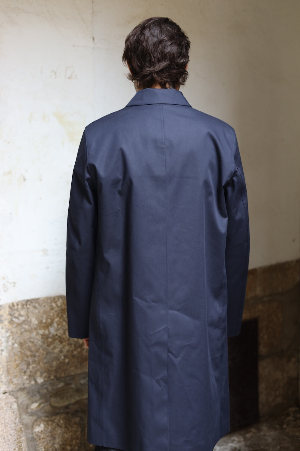 Mackintosh Dunkeld Raintec® 3/4 Length Coat Navy