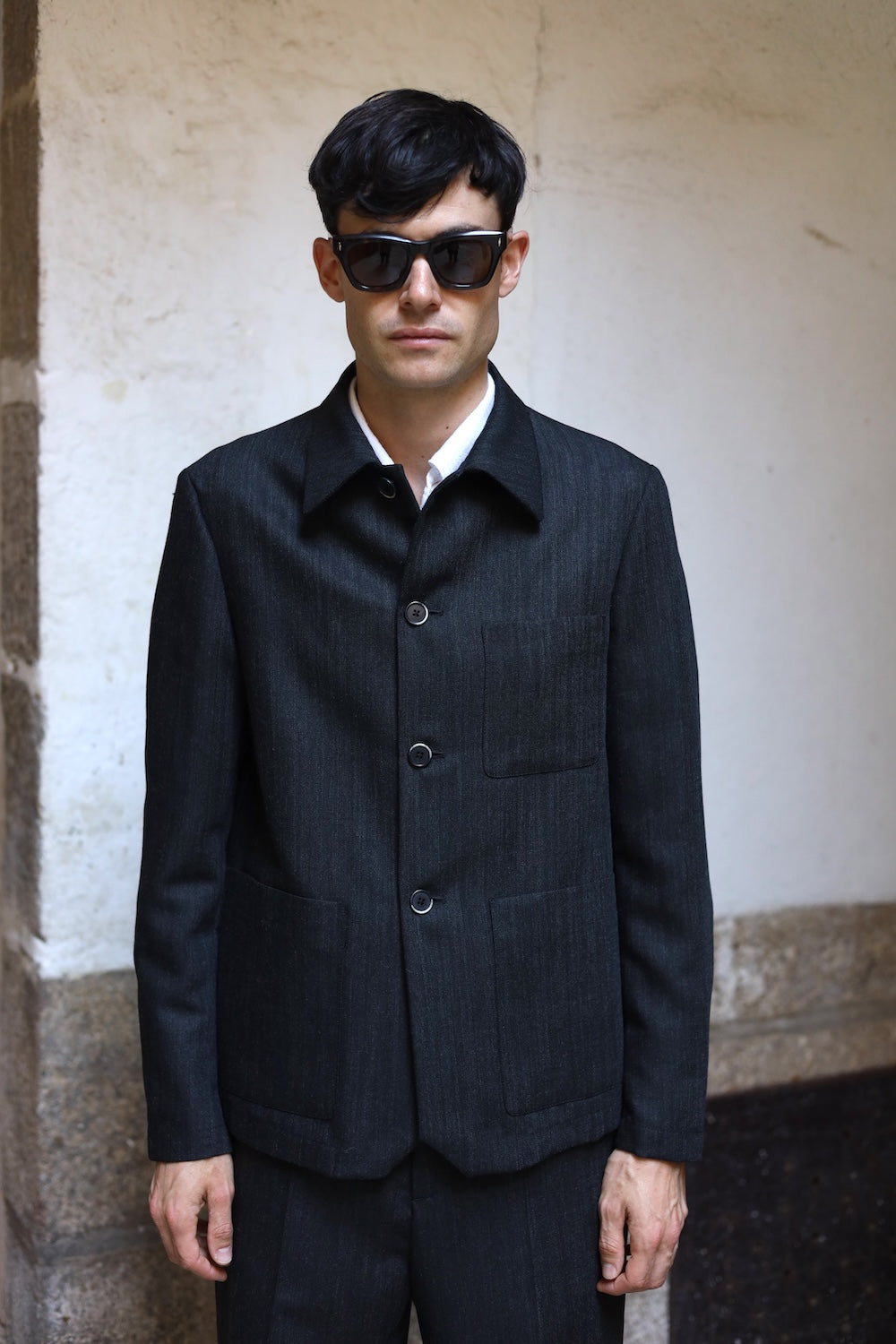 Barena Visal Overshirt Charcoal