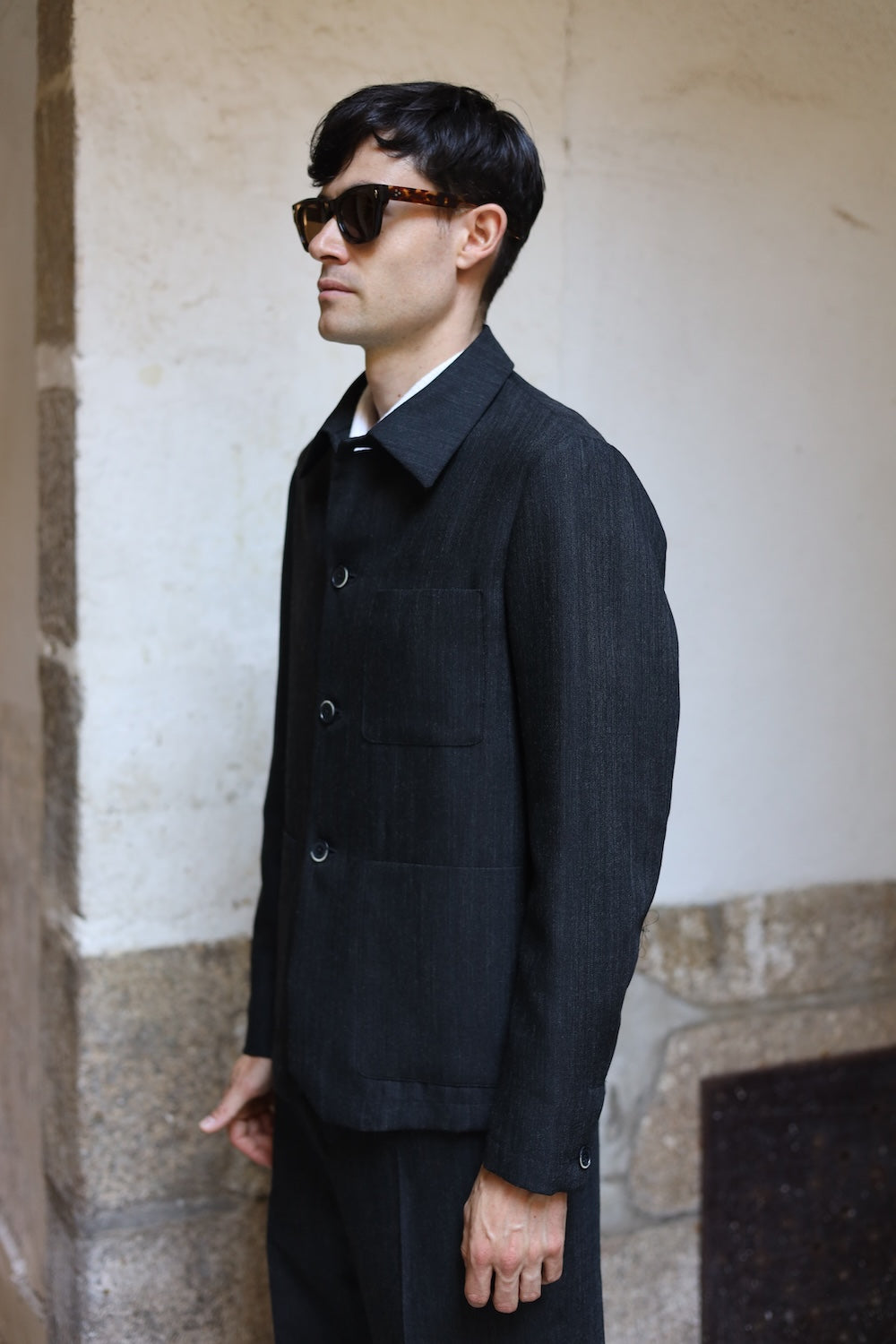 Barena Visal Overshirt Charcoal